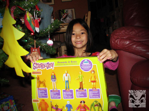 Ruh-roh! It's Scooby and the gang! Yves picked this out for her since she's been watching the cartoons.