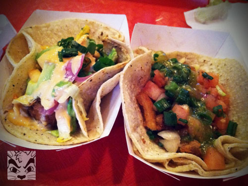 Joy and I had a girl's day and got messages at Eden Day Spa. So nice! We grabbed lunch at Breakroom Burgers and Tacos. Fish tacos on left and pork belly on right. Yum!